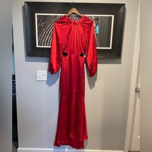 NWT Elliatt Satiny Maxi Dress in Red